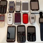 Régi retro mobiltelefonok, nokia, samsung, alcatel, panasonic, htc, sony ericsson ....!!! fotó