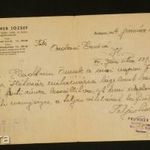 Prunner - gőzfavágó, tüzifa és szénkereskedő levele 1944 fotó