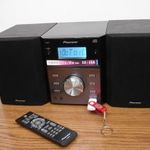 Pioneer X-EM11 mikro hifi RDS rádió tuner CD AUX MP3 USB hangfal távirányító fotó