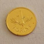 1946-os MINI arany 1 forint! 99, 99%-os arany, 10 mm, 0, 5 gramm! fotó