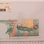 Suriname 25 gulden 1998 UNC nyomtatott német feliratos műanyag tokban fotó