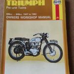 Triumph motorkerékpár 1947-1962 javítási kézikönyv fotó