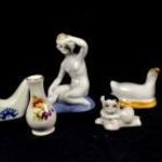 7 DB PORCELÁN MINIATŰRA FIGURA STB fotó