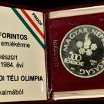 1984 SARAJEVOI TÉLI OLIMPIA EZÜST EMLÉKÉREM EREDETI TOKKAL ! fotó