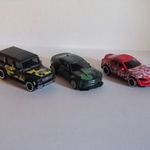 MAJORETTE 3 DB TOYOTA CHEVY MERCEDES G KISAUTÓ fotó