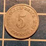 1903 J NÉMET 5 PFENNIG !!! fotó