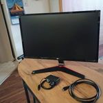 LG IPS gaming monitor 24"/60cm 24MP59G fotó