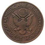 Amerikai Nagykövetség / American Embassy Budapest plakett fotó