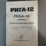 RIGA-12 moped kezelési és karbantartási utasítás fotó