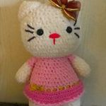 H.Kitty cica horgolt kedvencek amigurumi fotó