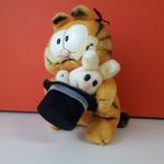 Eredeti GARFIELD cica macska plüss 23 cm-es kabala figura ! R. Dakin 1981-es kiadás ! EXTRA !! fotó