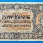 1923 -as 1000 Korona bankó "Magyar Pénzjegynyomda" !!! Ritkább !!! F (L0657) fotó