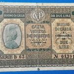 1918 -as ropogós papírú ITALY -2 Lire Cassa Veneta dei Prestiti bankó !!! VF- (L0664) fotó