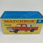 Matchbox Regular Wheels #6 Ford Pick-Up (eredeti, üres doboz) fotó