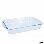 Kemencés ételeknek való tartó Pyrex Classic Vidrio Átlátszó Üveg Négyszögletes 35 x 23 x 6 cm (6 ... fotó