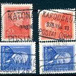 1936 postaügynökség bélyegzések KATONATELEP + KARDOSKÚT + BOCSKAYKERT + MAGYARPOLÁNY / 60 pont(e19) fotó