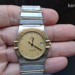 Omega constellation arany-acél quartz ffi óra fotó