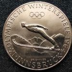 Ausztria, IX. Innsbrucki téli Olimpiai játékok ezüst (.900) 50 Schilling 1964 (id9556) fotó