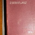 zsebatlasz 1914 Magyar földrajzi intézet térkép ország reklám Reményi hegedű zongora pianínó fotó