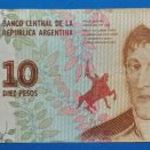 2003 -as ARGENTINA - 10 Pesos vízjeles fémszálas bankó UV aktivitással!!! F (L0566) fotó