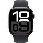 Apple Watch Series 10 Aluminium 42mm Cellular 4G/LTE Okosóra S/M Sport szíjjal - Fekete (MWX63QF/A) fotó