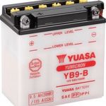 Motorkerékpár elem Yuasa YB9-B 12 V 9 Ah A következő modellekhez Motorkerékpárok, Motoros rollere... fotó