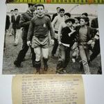 Kuriózum Publikálatlan 21, 5x16, 5 cm Puskas Puskás Ferenc Real Madrid 1962 sajtófotó UPI Hírügynökség fotó