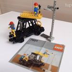 Lego vasút 7821 felsővezeték szerelő kocsi fotó