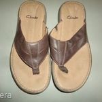 CLARKS lábujjas bőr papucs 41-es fotó