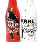 2db Ritka régi limitált kiadású Coca-Cola fém palack Karl Lagerfeld 2011/ David Guetta 2012 1FT NMÁ fotó