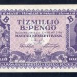 1946 10 millió B.-Pengő UNC -P96 fotó