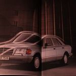 Mercedes W126 3 db eredeti, gyári prospektusa. Ötvenéves prospektus szett 672 fotó