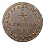 Szlovákia, I. Ferenc 1/2 krajcár 1812 S EF+ fotó