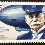 1992 FERDINAND GRAF ZEPPELIN -REPÜLŐ-BUNDESPOST, BUNDSREPUBLIK NÉMET BÉLYEG SOROK** 3 EURO fotó