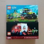 autók: bontatlan LEGO City 40582 TEREPJÁRÓ MENTŐAUTÓ + 40586 KÖLTÖZTETŐ TEHERAUTÓ Ideas fotó