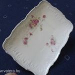 Szecis porcelán tál igen szép kézi festett 22, 5 x 15, 5 cm fotó