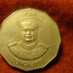 Tonga nagyméretű FAO nikkel 50 seniti 1994 fotó