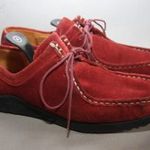 Clarks, valódi bőr, velúr, bordó, komfort cipő, kényelmi cipő 37-női fotó