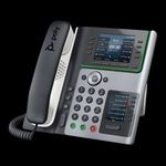 HP Poly Edge E450 VoIP Telefon + PoE - Fekete/Fehér (82M90AA) fotó