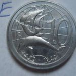 xx(25E) SAN MARINO EMLÉK 10 LIRE 1992 UNC DELFIN , VITORLÁSHAJÓ fotó