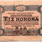 Hadifogolytábor Hajmáskér 10 korona 1916 fotó