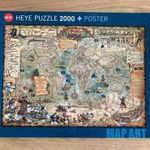 Heye puzzle térkép kalózok világa 2000 darabos fotó