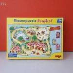 Eredeti HABA Riesenpuzzle Ponyhof Lovarda kirakó Puzzle társasjáték !! HABA 3905 fotó