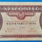 1949 -es 100 Forint Rákosi Címeres bankó Ritkább !!!! VF (L0722) fotó