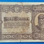 1923 -as 100 Korona "kis alakú" bankó "Magyar Pénzjegynyomda" Ritkább !!! VG (L00637) fotó