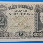 1940 -es hajtatlan UNC 2 pengő bankó Ritkább !!! (L0709) fotó