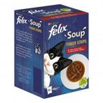 FELIX Soup Tender strips Házias válogatás szószban nedves macskaeledel falatkákkal 6x48g fotó