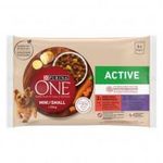 Purina ONE MINI/SMALL Active Marhával és kacsával nedves kutyaeledel 4x85g fotó