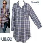 PULL&BEAR kockás hosszított laza fazonú ingtunika 42/44-es! fotó