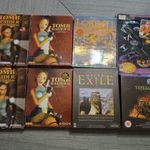 Tomb Raider 2., 4., Total War Eras, Myst 3.Exile, Star Wars, Lords Of The Realm 2. DOBOZOS PC játékok fotó